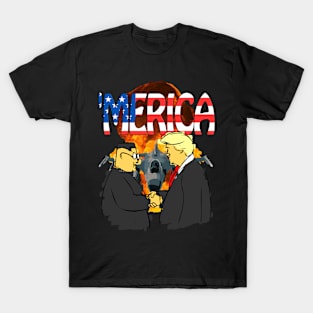 Merica President Trump Kim Jong-un Denuclearization Meeting T-Shirt